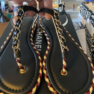 New Chanel t strap sandals